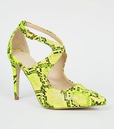 Yellow Neon Faux Snake Courts New Look