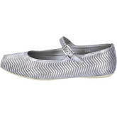 Hogan  ballet flats leather WH98  women's Shoes (Pumps / Ballerinas) in Silver