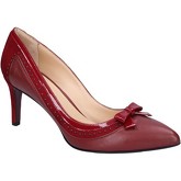 Mi Amor  courts burgundy leather suede BX401  women's Court Shoes in Red