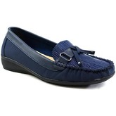 Confort  Helen Bow Slip On Low Wedge Comfort Shoe  women's Shoes (Pumps / Ballerinas) in Blue