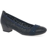 Marco Tozzi  Adoration Womens Punched Detail Court Shoes  women's Court Shoes in Blue