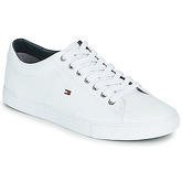 Tommy Hilfiger  ESSENTIAL LEATHER SNEAKER  men's Shoes (Trainers) in White