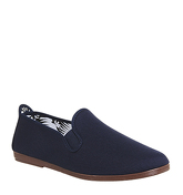 Flossy Plimsole NAVY CANVAS