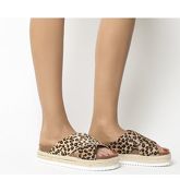 Office Mexico Cross Strap Footbed LEOPARD