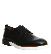 Poste Bianco Lace Up BLACK LEATHER