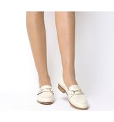 Office Fluster Loafer WHITE GROUCHO LEATHER