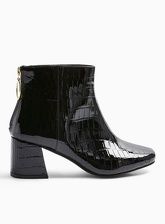 Womens Brixton Black Ankle Boots, BLACK