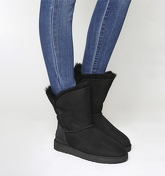 UGG Bailey Button II Boots BLACK SUEDE
