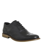Ask the Missus Friendly Brogue BLACK LEATHER
