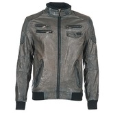Deeluxe  HUPLEY  men's Leather jacket in Grey
