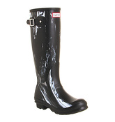 Hunter Original Welly NIGHTFALL BLACK WHITE