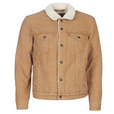 Levis  TYPE 3 SHERPA TRUCKER  men's Denim jacket in Beige