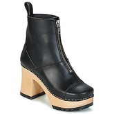 Swedish hasbeens  GRUNGE BOOT BLACK  women's Low Ankle Boots in Black